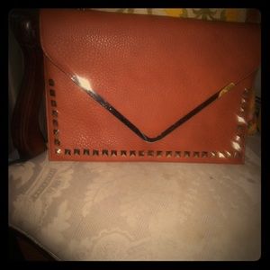 Cognac colored crossbody bag